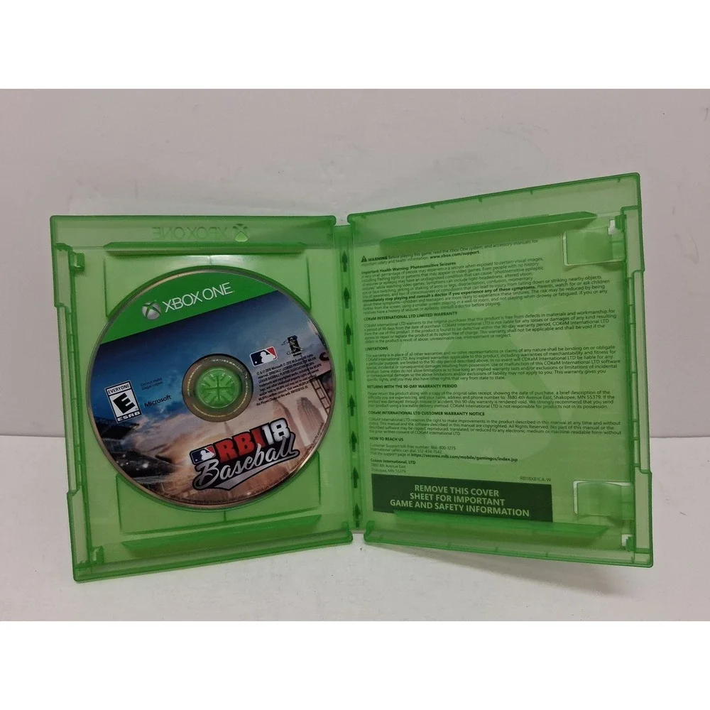 RBI Baseball 18 Xbox One MLB Sports Video Game Disc Original Case 2018